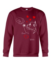 Chihuahua heart to heart dog lover personalized Crewneck Sweatshirt tile
