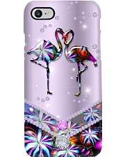 Flamingo love gift for bird lover Phone Case i-phone-8-case