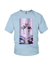 Flamingo love gift for bird lover Youth T-Shirt tile