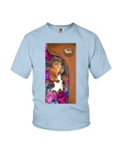 Basset hound magical basset lover dog mom Youth T-Shirt tile