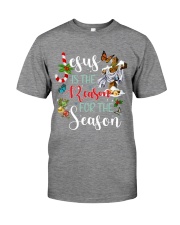 Lp 10 Butterfly Jesus reason for season sweater Premium Fit Mens Tee tile