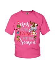 Lp 10 Butterfly Jesus reason for season sweater Youth T-Shirt tile