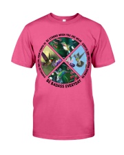 Hummingbird be strong brave humble bird lover Premium Fit Mens Tee tile