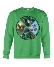 Hummingbird be strong brave humble bird lover Crewneck Sweatshirt tile