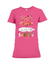 Flamingo believe sweatshirt Premium Fit Ladies Tee tile