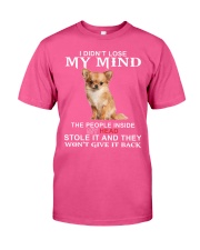 Chihuahua lost my mind dog lover Classic T-Shirt tile