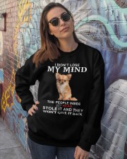 Chihuahua lost my mind dog lover Crewneck Sweatshirt lifestyle-unisex-sweatshirt-front-3