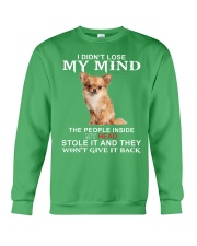 Chihuahua lost my mind dog lover Crewneck Sweatshirt tile