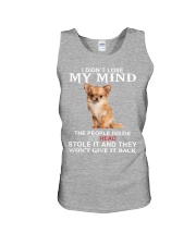 Chihuahua lost my mind dog lover Unisex Tank tile