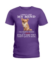 Chihuahua lost my mind dog lover Ladies T-Shirt tile