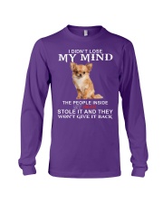 Chihuahua lost my mind dog lover Long Sleeve Tee tile