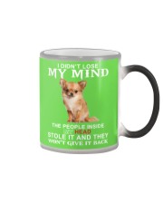 Chihuahua lost my mind dog lover Color Changing Mug tile
