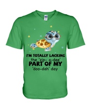 Turtle i am totally turtle lovers V-Neck T-Shirt tile