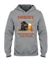 Dachshund and Beer Sorry not listen Gift for U Hooded Sweatshirt tile