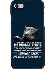 Pitbull i am really there pitbull lovers Phone Case tile