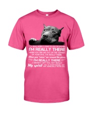 Pitbull i am really there pitbull lovers Classic T-Shirt tile