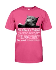 Pitbull i am really there pitbull lovers Premium Fit Mens Tee tile