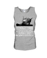 Pitbull i am really there pitbull lovers Unisex Tank tile