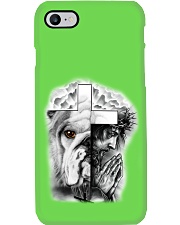 Bulldog love and faith dog mom Phone Case tile