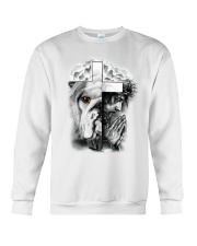 Bulldog love and faith dog mom Crewneck Sweatshirt front