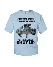 Turtle judge me turtle lovers Youth T-Shirt tile