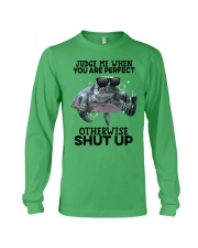 Turtle judge me turtle lovers Long Sleeve Tee tile