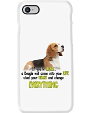 Beagle if you are lucky beagle lovers dog moms Phone Case tile