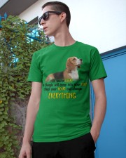 Beagle if you are lucky beagle lovers dog moms Classic T-Shirt apparel-classic-tshirt-lifestyle-17