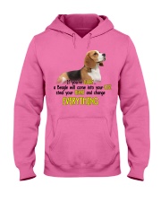 Beagle if you are lucky beagle lovers dog moms Hooded Sweatshirt tile