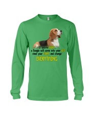 Beagle if you are lucky beagle lovers dog moms Long Sleeve Tee tile
