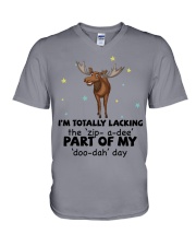 Moose i am totally moose lovers V-Neck T-Shirt tile
