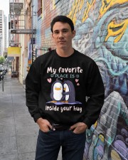 Penguin my favorite place gift for penguin lover Crewneck Sweatshirt lifestyle-unisex-sweatshirt-front-2