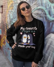 Penguin my favorite place gift for penguin lover Crewneck Sweatshirt lifestyle-unisex-sweatshirt-front-3