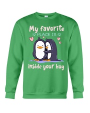 Penguin my favorite place gift for penguin lover Crewneck Sweatshirt tile