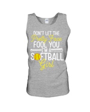 Softball Don't let the pretty face fool you Gift for you Unisex Tank tile