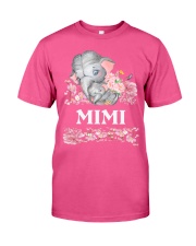 Elephant love pink flowers personalized shirt Classic T-Shirt tile