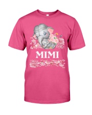 Elephant love pink flowers personalized shirt Premium Fi