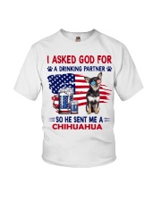 Chihuahua is drinking partner Gift for u Youth T-Shirt tile