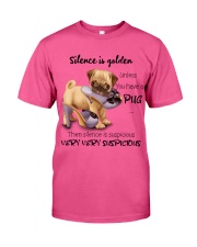 Pug Silence is very suspicious Gift for you Classic T-Shirt tile