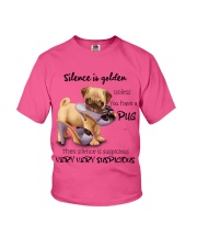 Pug Silence is very suspicious Gift for you Youth T-Shirt tile
