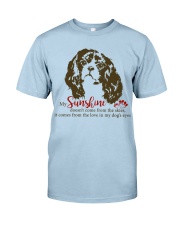 Cavalier king my sunshine comes dog mom Classic T-Shirt tile