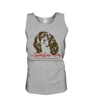 Cavalier king my sunshine comes dog mom Unisex Tank tile