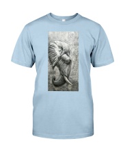 Elephant cool art gift for elephant lover Classic T-Shirt tile
