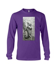 Elephant cool art gift for elephant lover Long Sleeve Tee tile