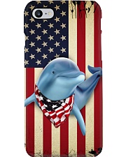 Dolphin smile flag dolphin lover Phone Case tile