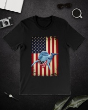 Dolphin smile flag dolphin lover Classic T-Shirt lifestyle-mens-crewneck-front-16