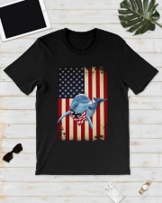 Dolphin smile flag dolphin lover Classic T-Shirt lifestyle-mens-crewneck-front-17