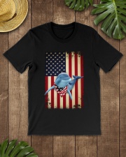 Dolphin smile flag dolphin lover Classic T-Shirt lifestyle-mens-crewneck-front-18