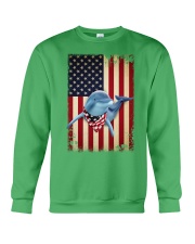 Dolphin smile flag dolphin lover Crewneck Sweatshirt tile