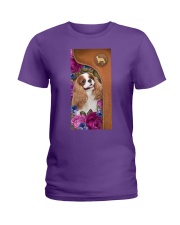 Cavalier King charles spaniel magical dog mom Ladies T-Shirt tile